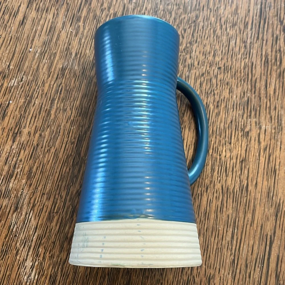 Crate & Barrel Sibely Ceramic Pottery Taper Candle Holder 6.5